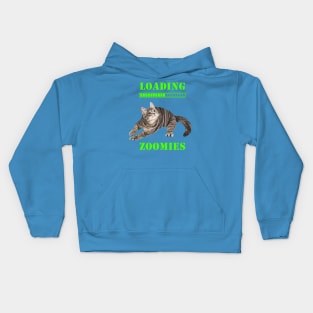 Loading Zoomies Tabby Kitten Kids Hoodie